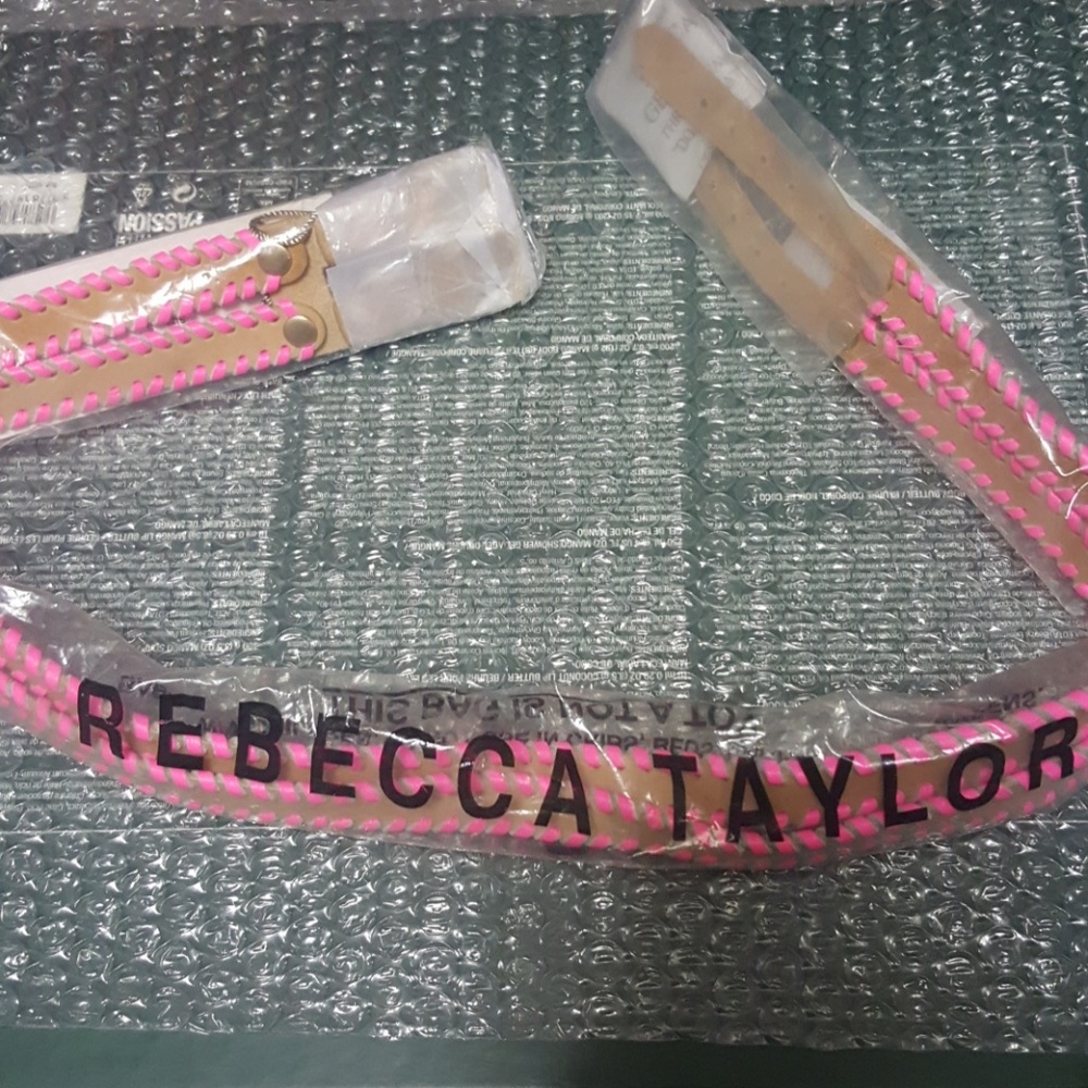 Rebecca Taylor Pink Stitch Alma Belt